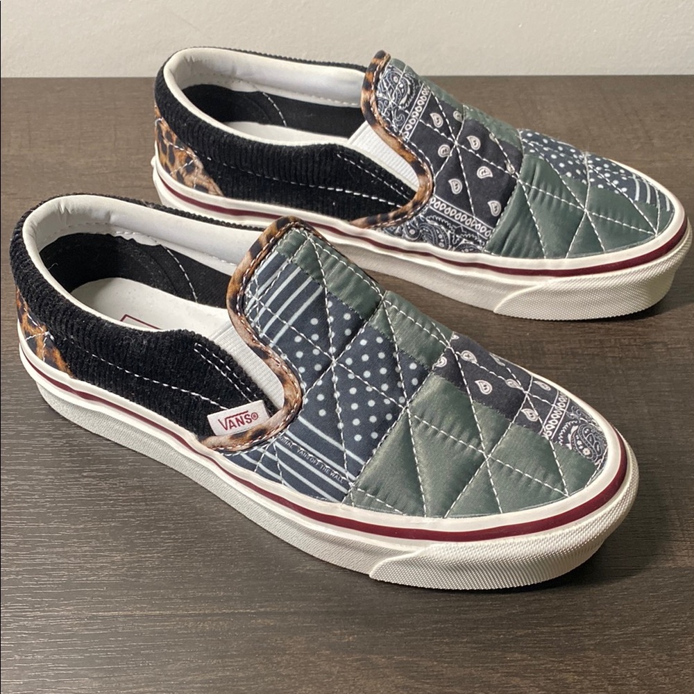 Vans Patchwork Slip-On Sneakers